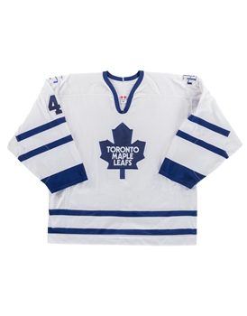 Jamie Pushors 2003-04 Toronto Maple Leafs Game-Worn Pre-Season Jersey with LOA