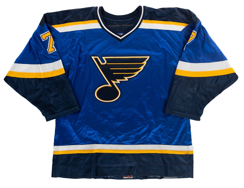 Ricard Perssons 1998-99 St Louis Blues Game-Worn Jersey with Team COA