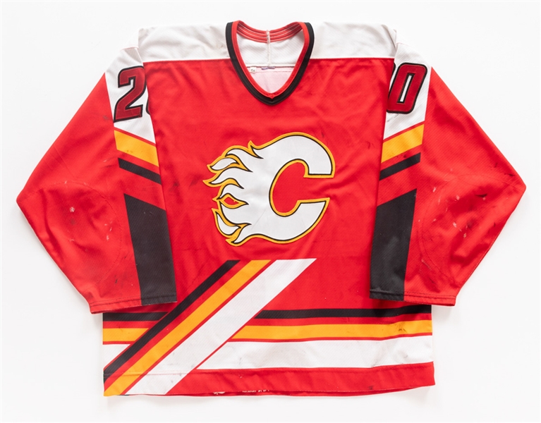 Rene Corbets 1998-99 Calgary Flames Game-Worn Jersey 