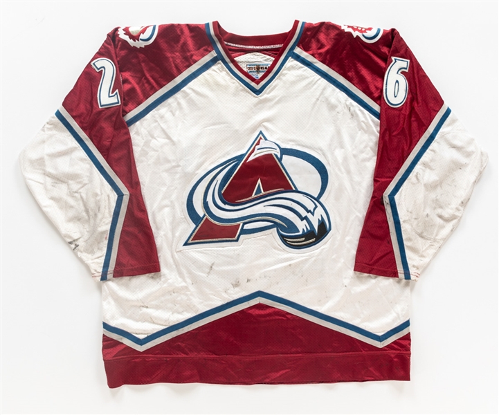 Stephane Yelles 1996-97 Colorado Avalanche Game-Worn Jersey with Team COA
