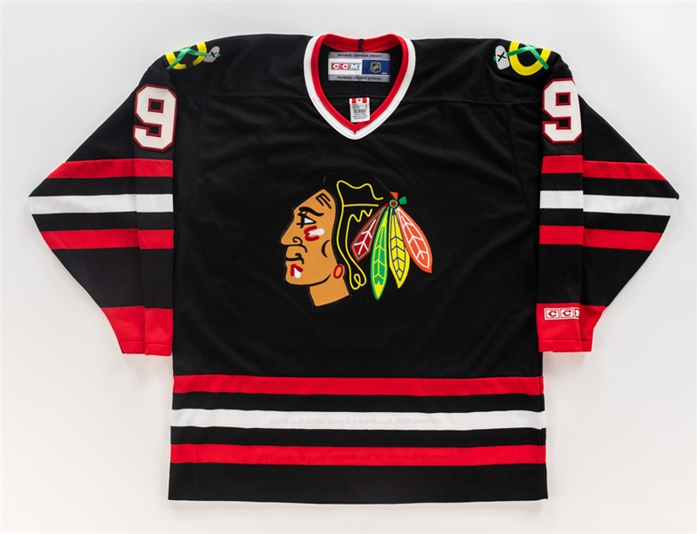 Deceased HOFer Bobby Hull Signed Chicago Black Hawks Custom Stats Limited-Edition Black Jersey (91/199) with COA