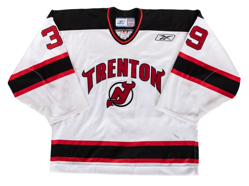 Gerald Colemans 2009-10 ECHL Trenton Devils Game-Worn Jersey with LOA