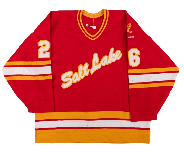 Todd Harkins Early-1990s IHL Salt Lake Golden Eagles Game-Worn Jersey 