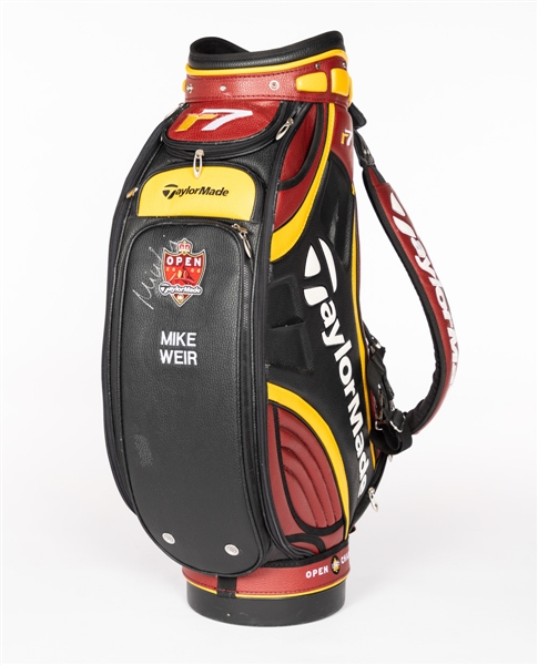 Mike Weirs Signed 2006 Open Championship TaylorMade R7 Staff Golf Bag 