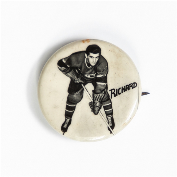 Maurice "Rocket" Richard 1948 Montreal Canadiens Pep Cereals Pin