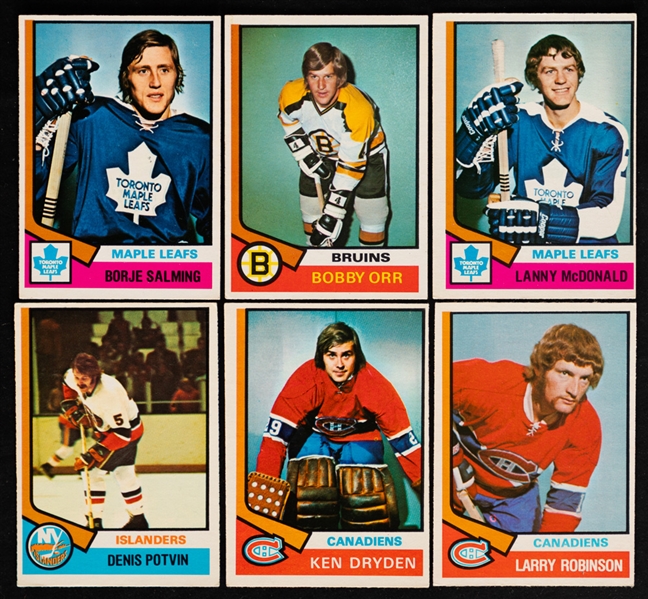 1974-75 O-Pee-Chee Hockey Complete 396-Card Set