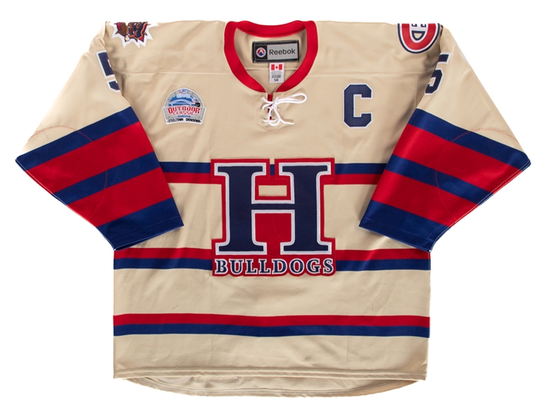 Alex Henrys 2011-12 AHL Hamilton Bulldogs "2012 AHL Outdoor Classic" Game-Worn Captains Jersey with Team COA 