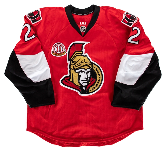 Chris Kellys 2016-17 Ottawa Senators Game-Worn Second Period Jersey - Alfredsson Retirement Night Patch!