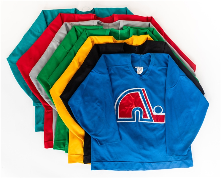 Circa-1990s NHL Practice-Worn Jersey Collection of 8