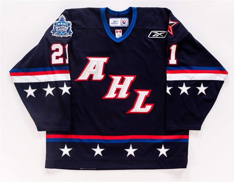 Matt Lashoffss 2007 AHL All-Star Game PlanetUSA Game-Worn Second Period Signed Jersey with AHL COA