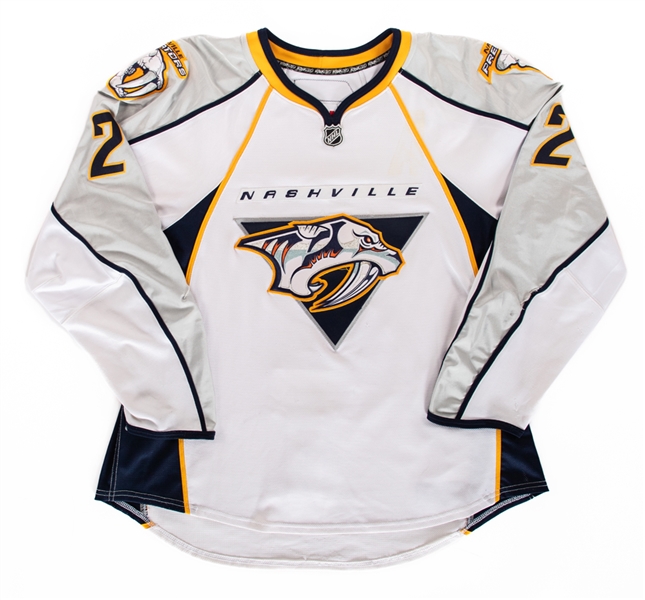 Dan Hamhuis 2008-09 Nashville Predators Game-Worn Jersey with LOA 