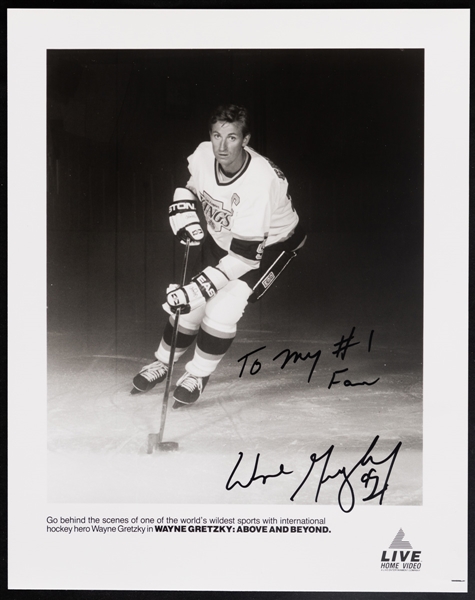 Wayne Gretzky Signed 1984-85 Edmonton Oilers Media Guide (JSA) and Los Angeles Kings Photo (Beckett)
