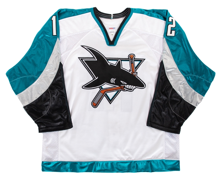 Ron Sutters 1998-99 San Jose Sharks Game-Worn Pre-Season Jersey with Team LOA