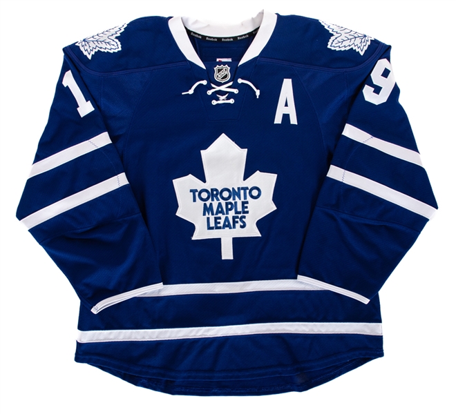 Joffrey Lupuls 2013-14 Toronto Maple Leafs Game-Worn Alternate Captains Jersey with Team COA