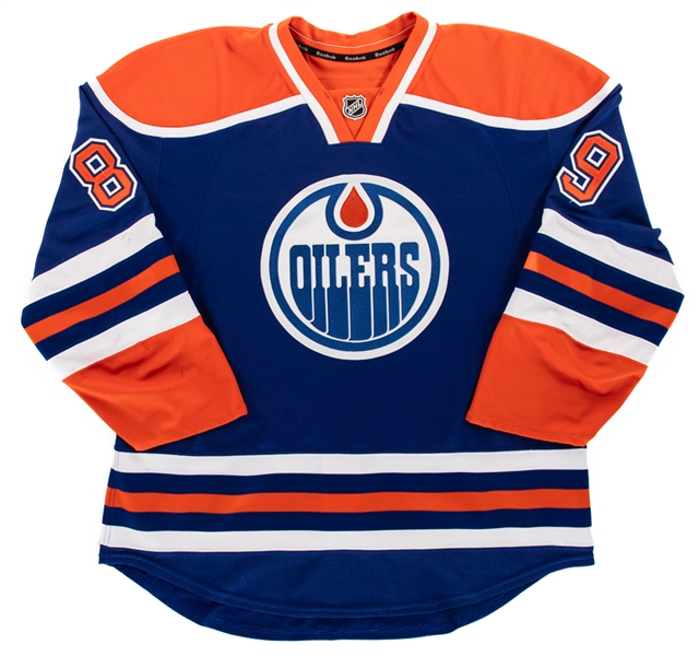 Sam Gagners 2011-12 Edmonton Oilers Game-Worn Blue Retro Jersey with LOA 