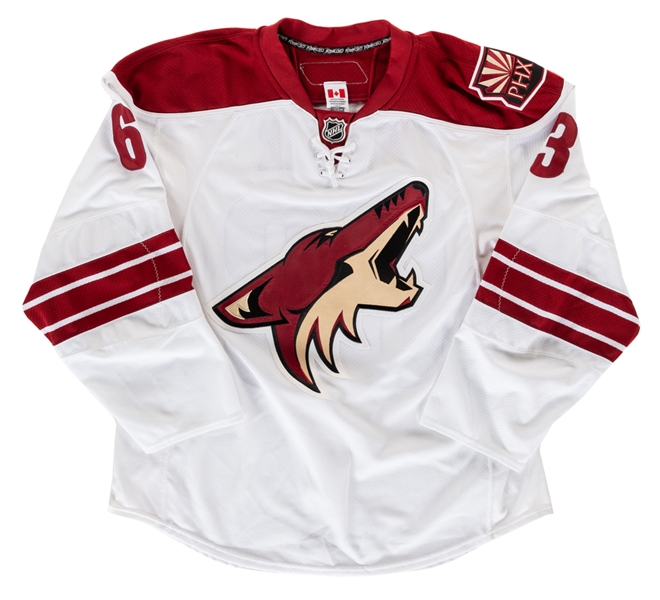 Justin Wellers 2010-11 Phoenix Coyotes Training Camp Worn Jersey 