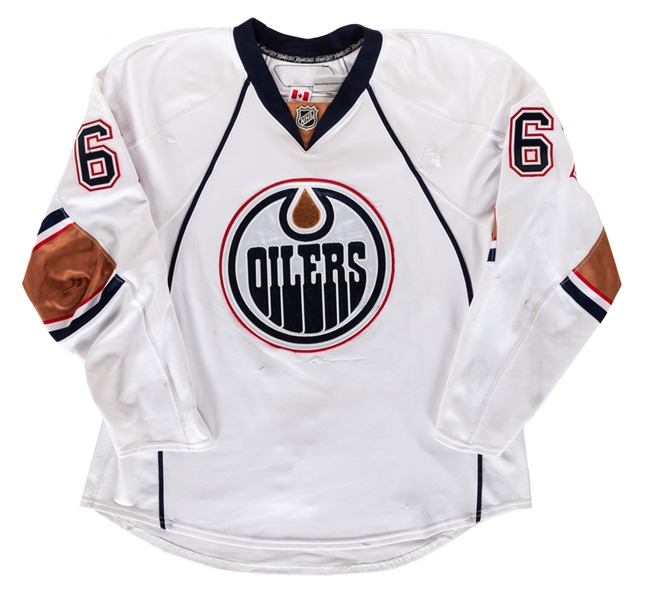 Gilbert Brules 2009-10 Edmonton Oilers Game-Worn Jersey 