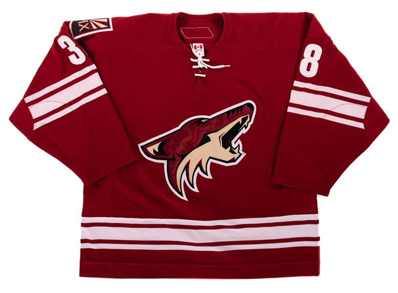 Dave Scatchards 2005-06 Phoenix Coyotes Game-Worn Jersey with Team LOA