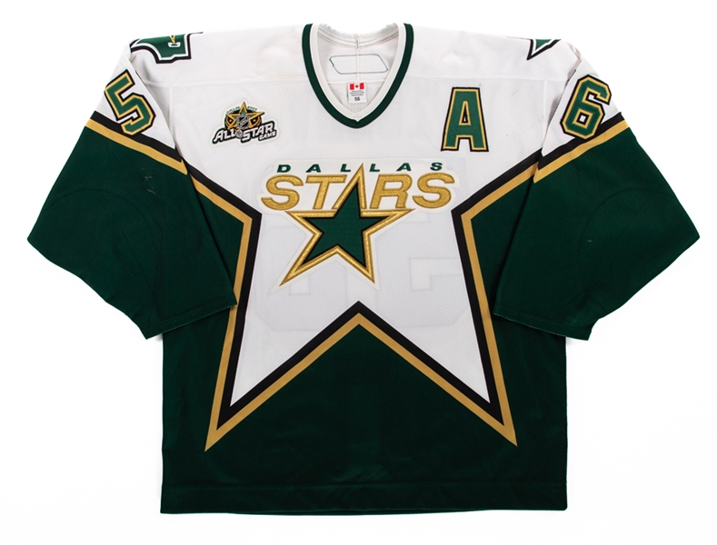 Sergei Zubovs 2006-07 Dallas Stars Game-Worn Alternate Captains Playoffs Jersey with LOA - 2007 All-Star Game Patch!