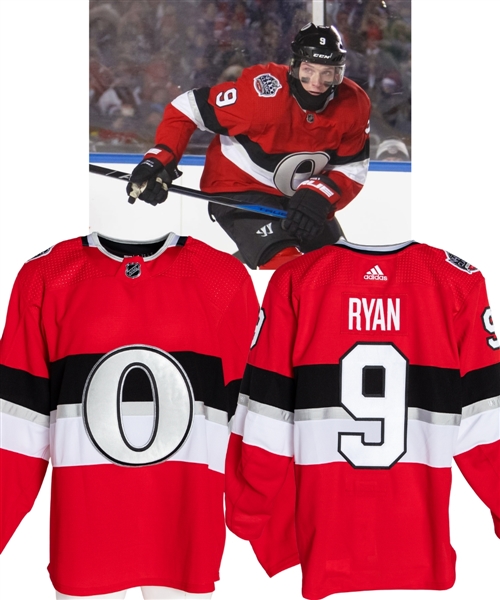 Bobby Ryans December 16th 2017 NHL 100 Classic Ottawa Senators Game-Worn First Period Jersey - Fanatics Authenticated