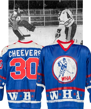 Gerry Cheevers 1974-75 WHA All-Star Game "East All-Stars" Game-Worn Jersey with LOA
