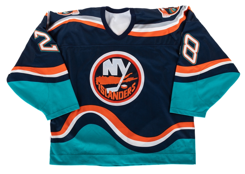 Dennis Vaskes 1997-98 New York Islanders Game-Worn Jersey