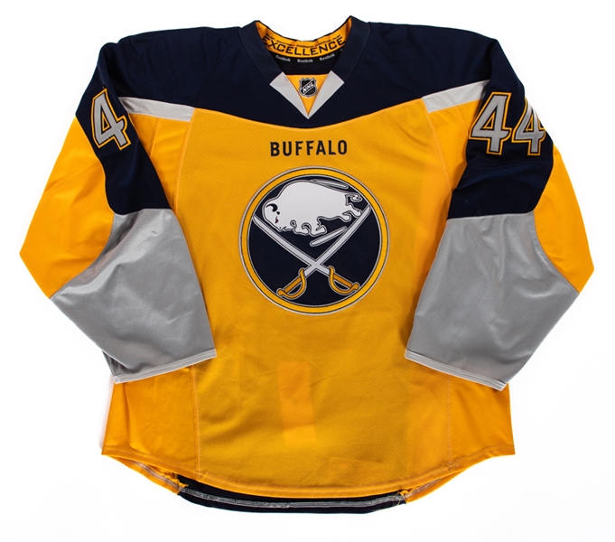 Brayden McNabbs 2013-14 Buffalo Sabres Game-Worn Third Jersey with Team COA