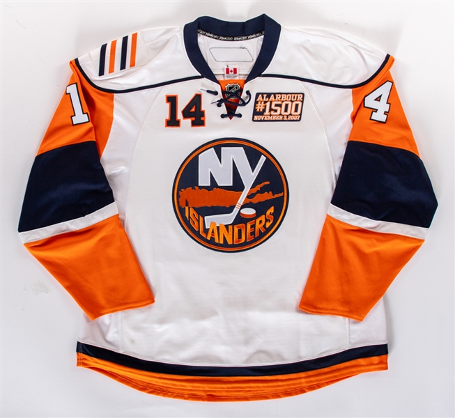 Chris Campolis 2007-08 New York Islanders "Al Arbour #1500 Night" Game-Worn Third Period Jersey with LOA - “Al Arbour 1500 Night” Patch! 