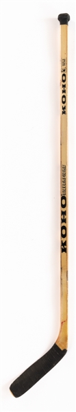 Jari Kurris 1980s Edmonton Oilers Koho Silverfibre Game-Used Stick