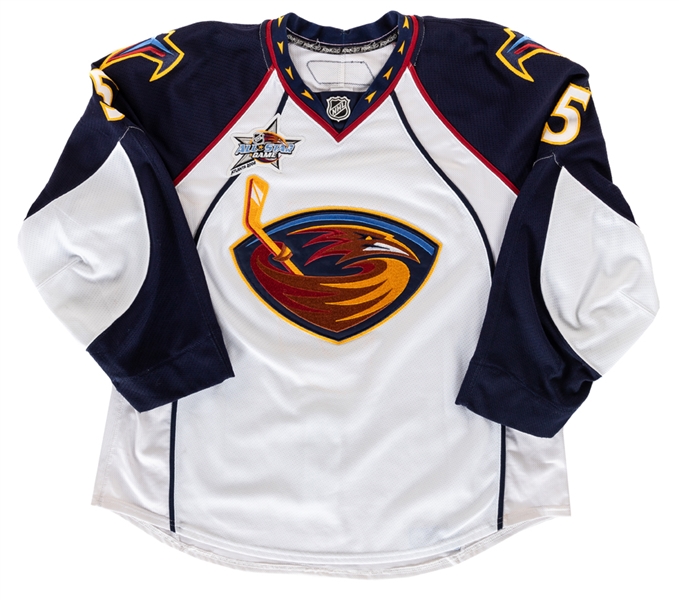 Steve McCarthys 2007-08 Atlanta Thrashers Game-Worn Jersey with LOA - 2008 All-Star Game Patch! - Photo-Matched!