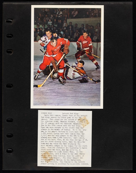1963-64 Toronto Star "Stars In Action" Complete Set of 42