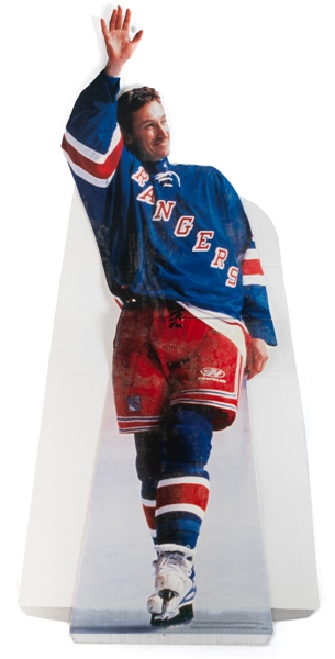 Wayne Gretzky Commemorative New York Rangers Final NHL Game Standee (36" x 75")