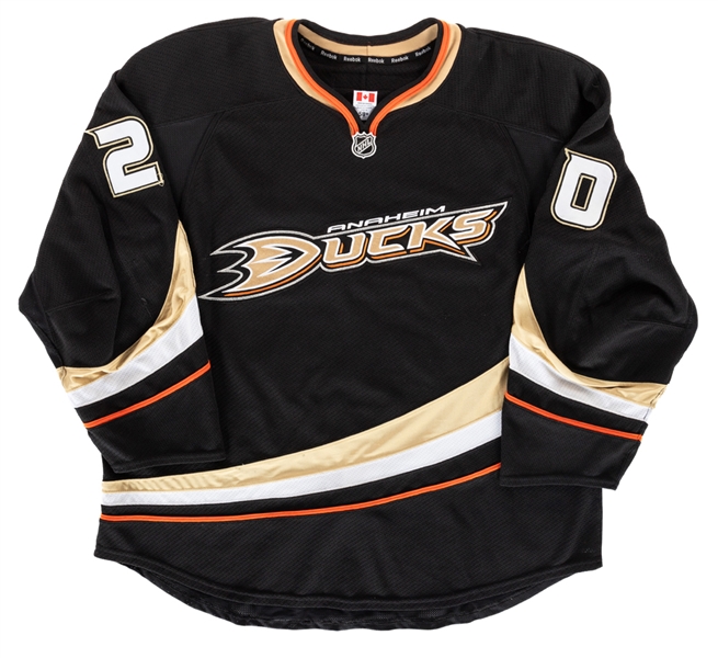 David Steckels 2012-13 Anaheim Ducks Game-Worn Playoffs Jersey with Team LOA