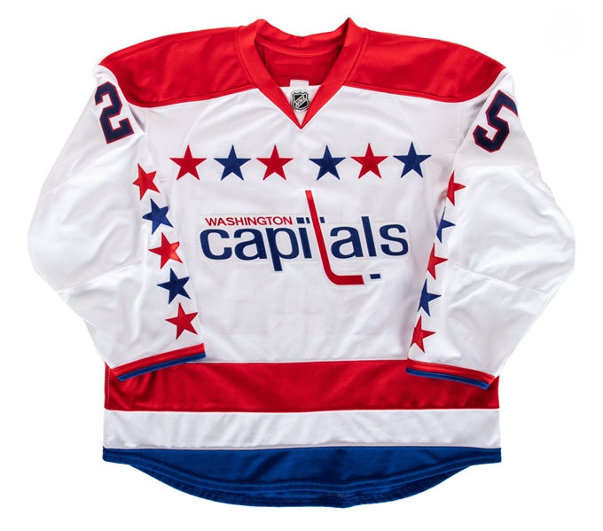 Jason Chimeras 2013-14 Washington Capitals Game-Worn Third Jersey with LOA - Photo-Matched!