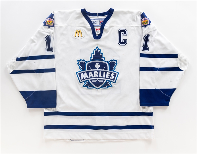 Marc Moros 2006-07 AHL Toronto Marlies Signed Game-Worn Captains Jersey
