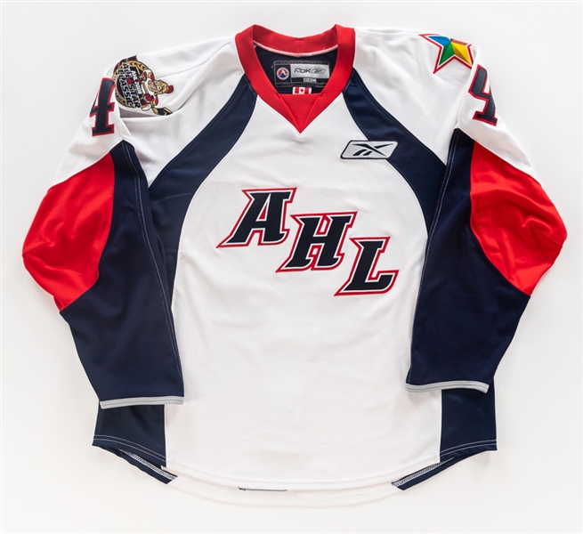 Rob Schremps 2008 AHL All-Star Game PlanetUSA Game-Worn Second Period Signed Jersey with AHL COA 