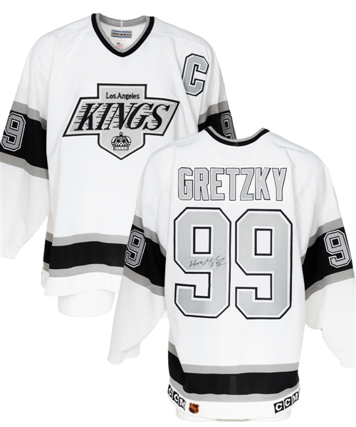Wayne Gretzky Signed Los Angeles Kings CCM Captain’s Jersey with JSA Auction LOA
