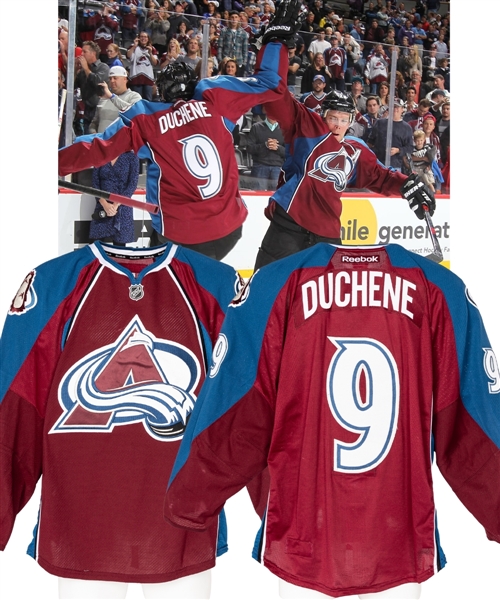 Matt Duchenes 2013-14 Colorado Avalanche Game-Worn Jersey with LOA - Photo-Matched!