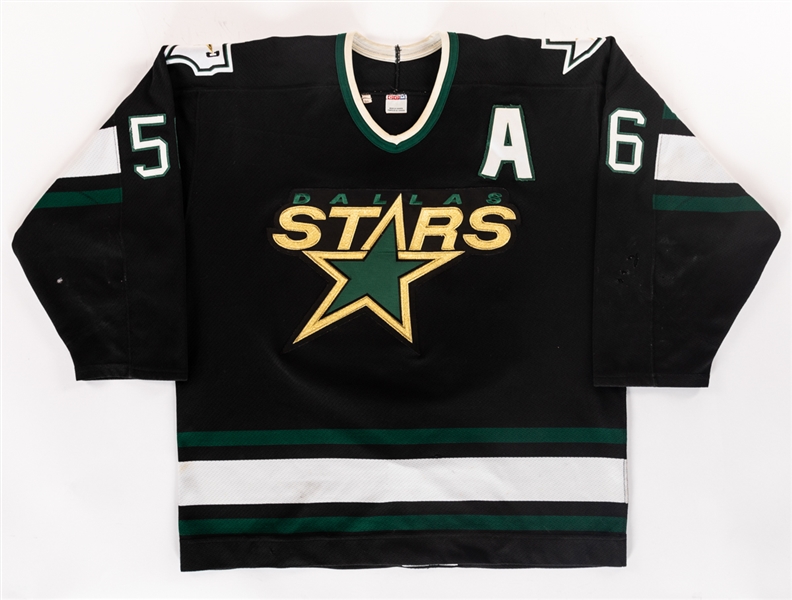 Sergei Zubovs 1998-99 Dallas Stars Game-Worn Alternate Captains Jersey with LOA - Stanley Cup Championship Season! - Photo-Matched!  