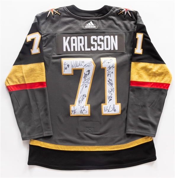 William Karlsson 2017-18 Vegas Golden Knights Team-Signed Inaugural Season Jersey with JSA Auction LOA
