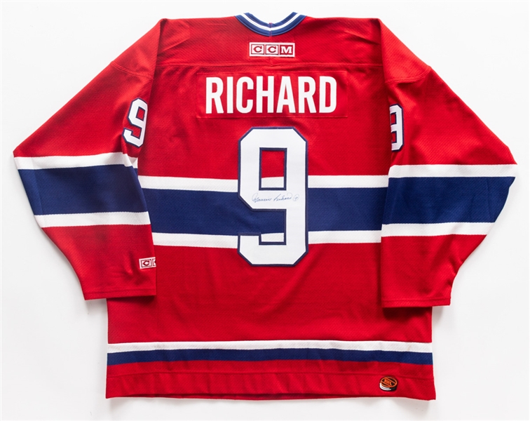 Deceased HOFer Maurice Richard Signed Montreal Canadiens Captains Jersey with JSA Auction LOA