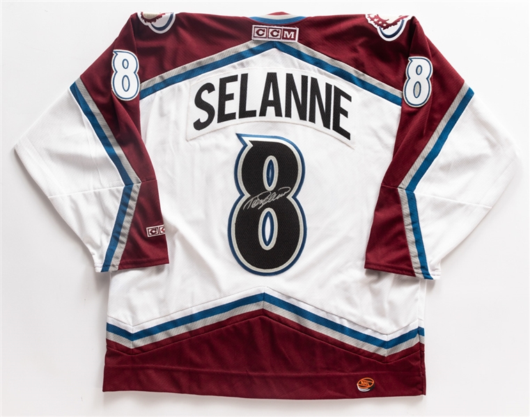 Teemu Selanne Colorado Avalanche Signed Jersey with LOA 