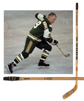 Gordie Howes 1979-80 Hartford Whalers Signed Koho 221 Custom Pro Game-Used Stick 