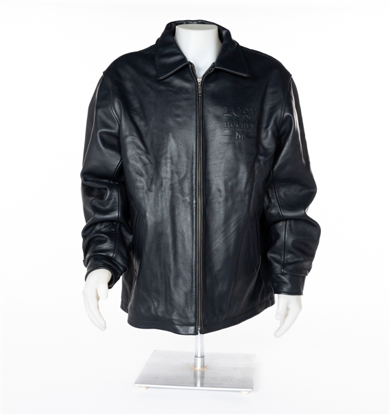 St. Michaels 100th Anniversary Leather Jacket from Frank Mahovlichs Personal Collection with Family LOA