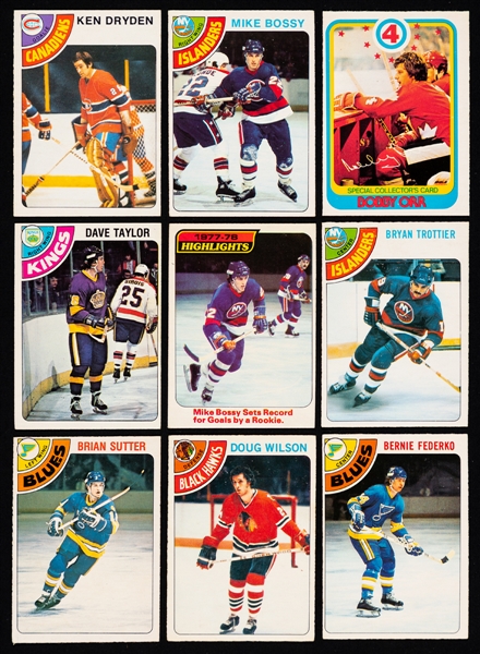1978-79, 1985-86 and 1986-87 O-Pee-Chee Hockey Complete Sets (3)