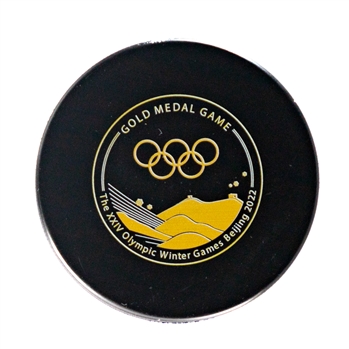 Beijing 2022 Olympic Winter Games Hockey "Gold Medal Game" Official Game Puck