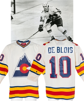 Lucien DeBlois 1979-80 Colorado Rockies Game-Worn Jersey 