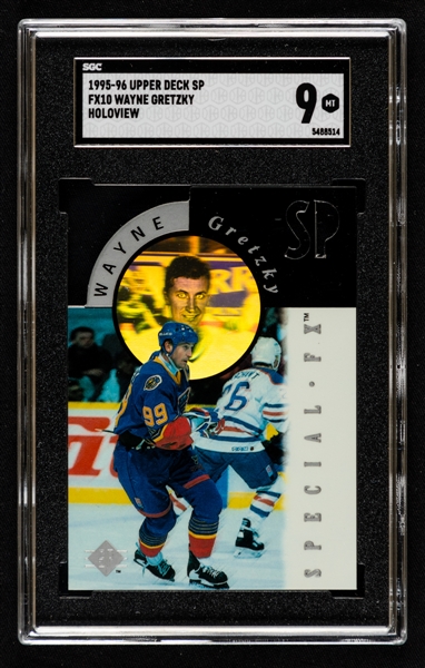 1995-96 Upper Deck SP Holoview Special FX Hockey Card #FX10 HOFer Wayne Gretzky - Graded SGC 9
