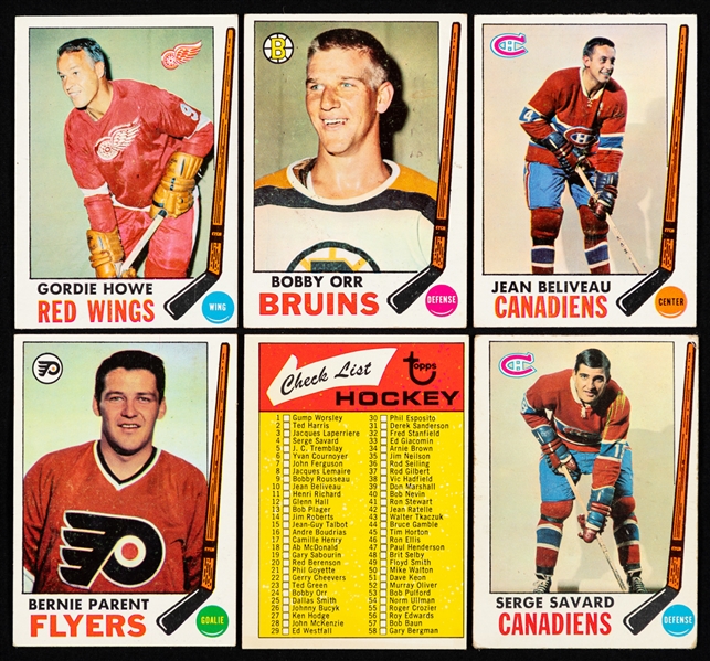1969-70, 1970-71 and 1971-72 Topps Hockey Complete 132-Card Set
