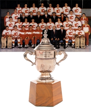 Dan Quinns 1985-86 Calgary Flames Clarence Campbell Bowl Championship Trophy Originally from his Personal Collection (11")